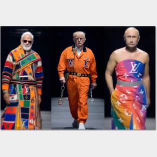 Trump Putin Modi Runway Models Posters and Art